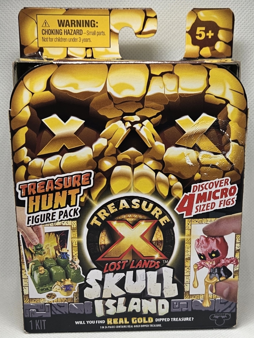 Treasure X Lost Lands Skull Island Treasure Hunt Figure Pack 4 Micro Figures NEW